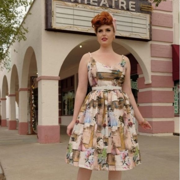 Tatyana 1950's Fit & Flare Lady of Films Dress XS - Picture 5 of 15